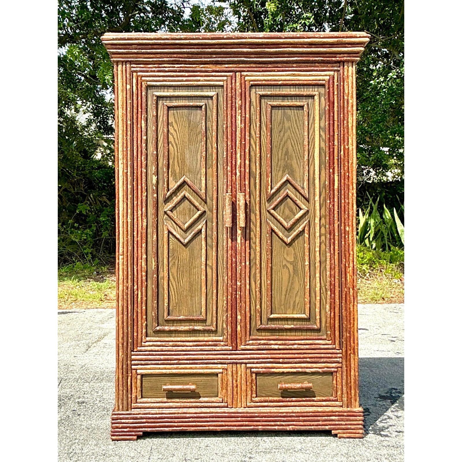 Armoire primitivo vintage Boho La Lune in vendita 2