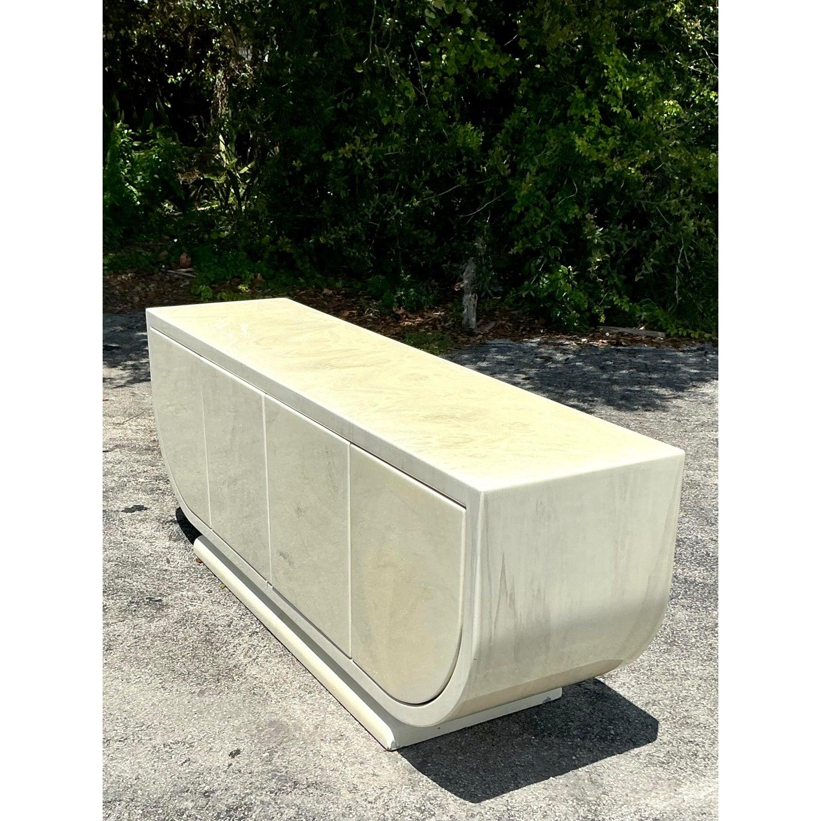 Postmoderno Vintage Boho Lacquered Credenza in vendita