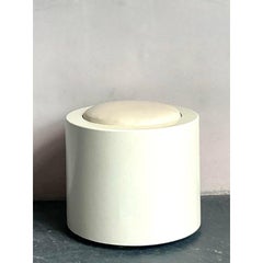 Tabouret bas laqué vintage Boho