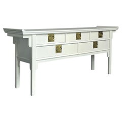Tavolo consolle Pagoda laccato vintage Boho