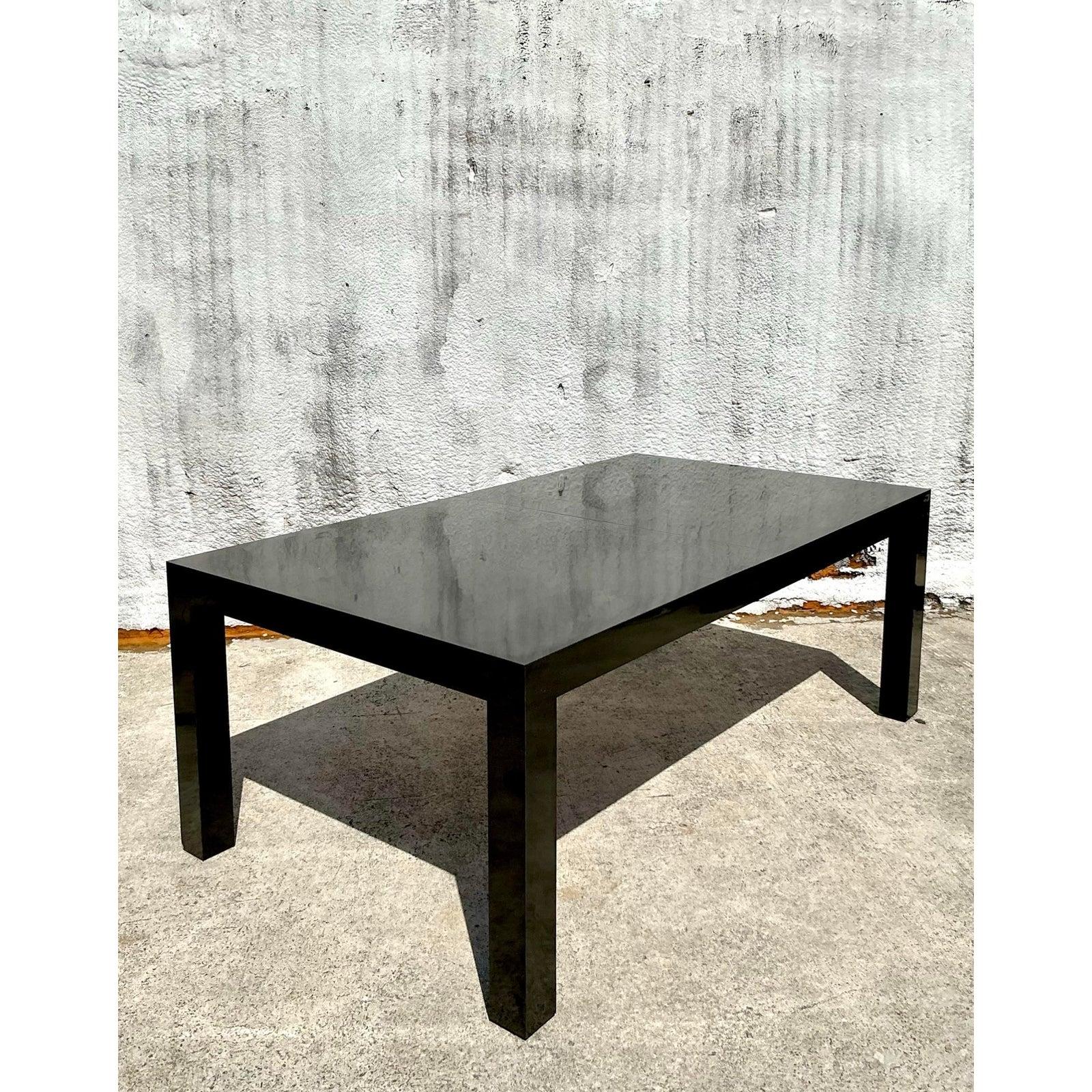 Vintage Boho Laminate Dining Table For Sale 1