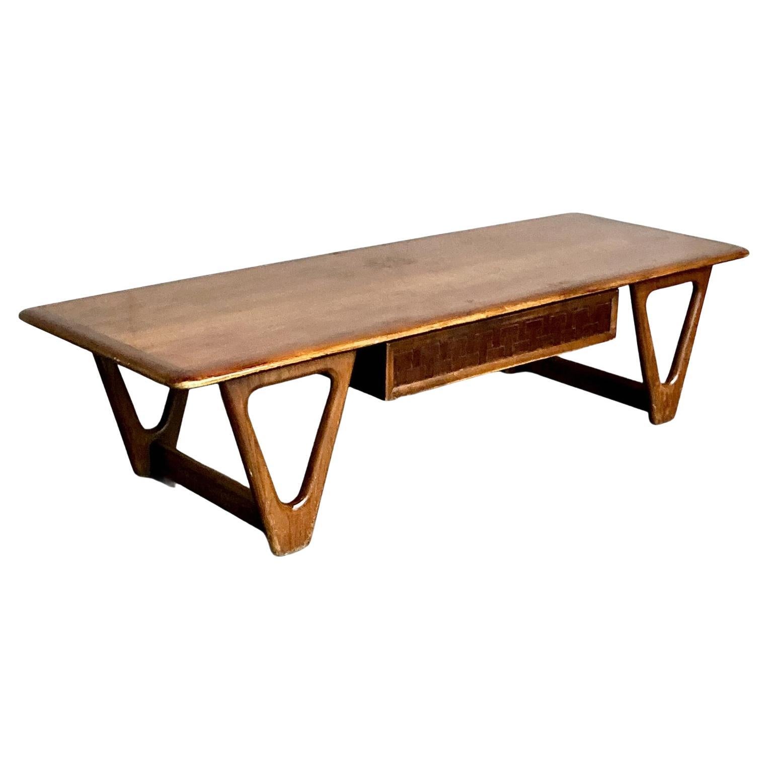 Vintage Boho Lane “Perception” Triangle Coffee Table For Sale