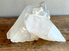 Vintage Boho Large Clear Quartz Point Cluster