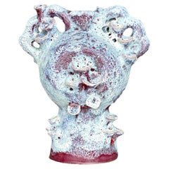 Vintage Boho Lava Glaze Studio Pottery Sculpture