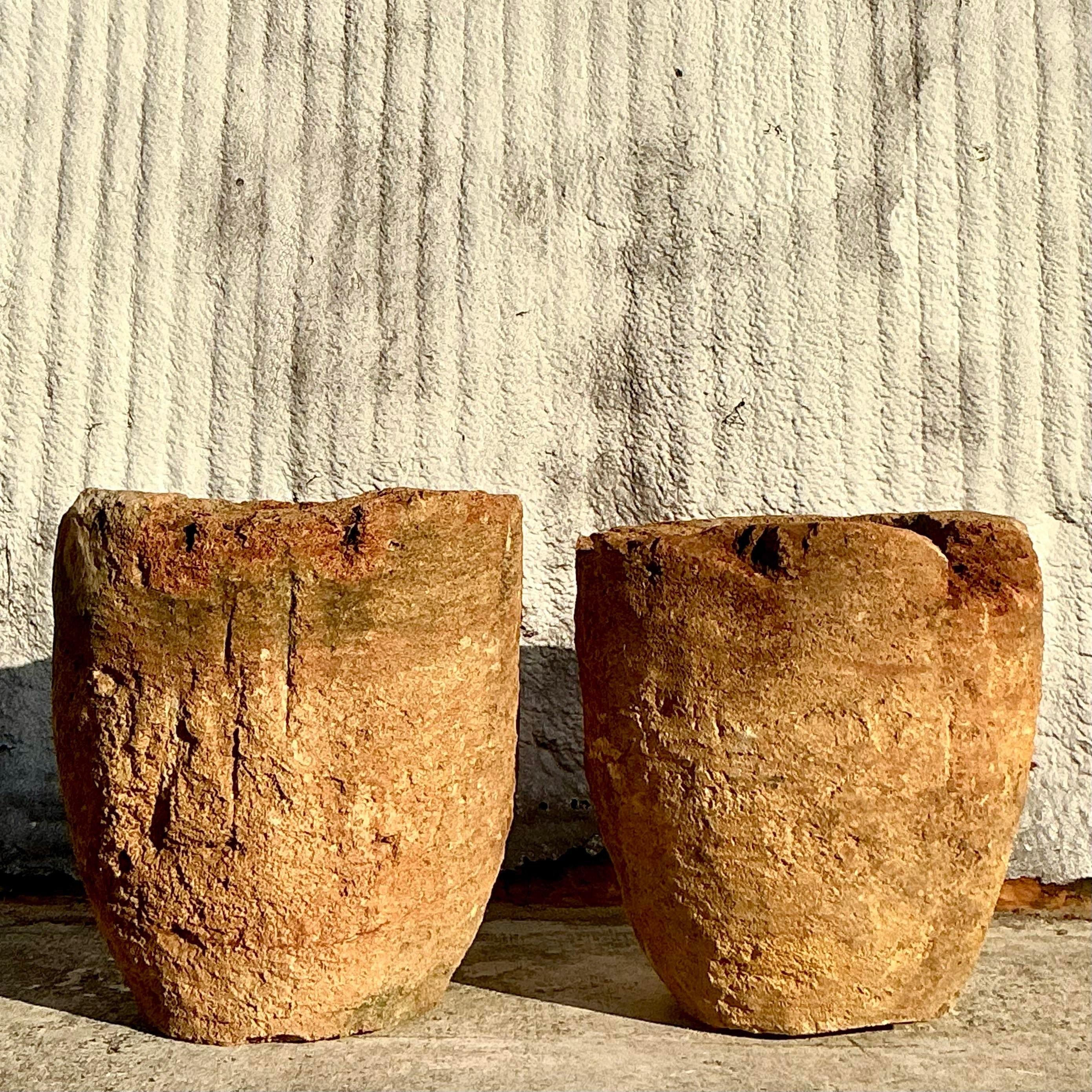 A perfect choice for adding natural texture to a bohemian space, tropical garden, or rustic interior. These planters are both functional and visually captivating, making them a standout addition to your decor.