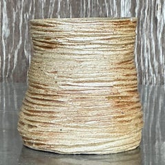 Vintage Boho Layered Studio Pottery Vase