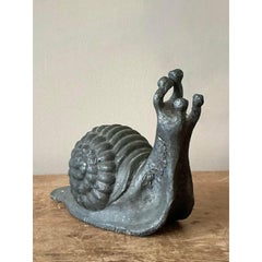 Vintage Boho Lead Snail