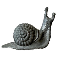 Vintage Boho Lead Snail