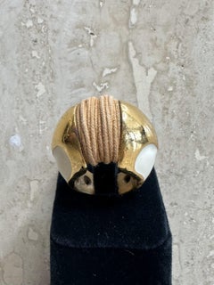 Vintage Boho Leather Chord Ring