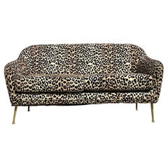 Sofa Boho vintage léopard