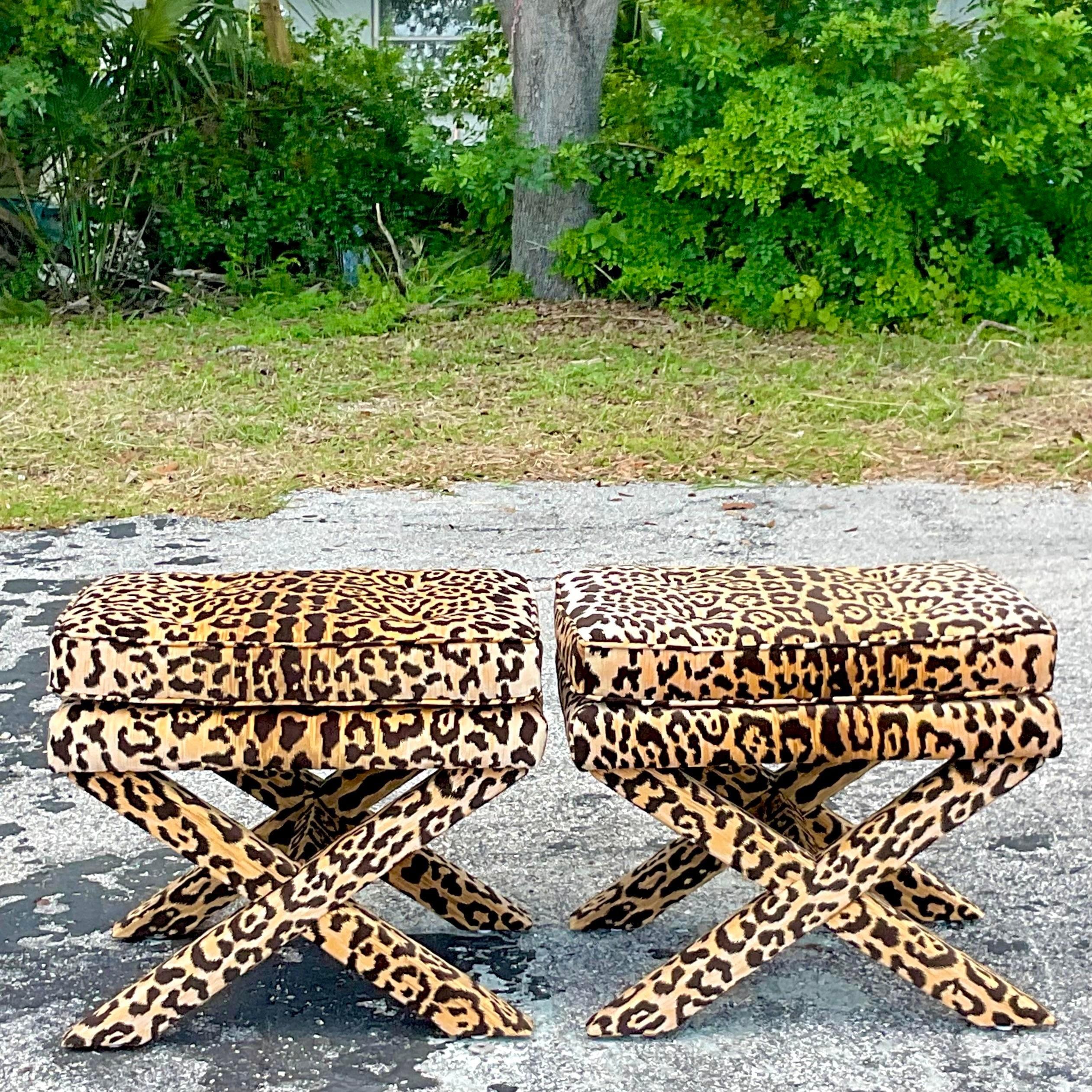 leopard x bench