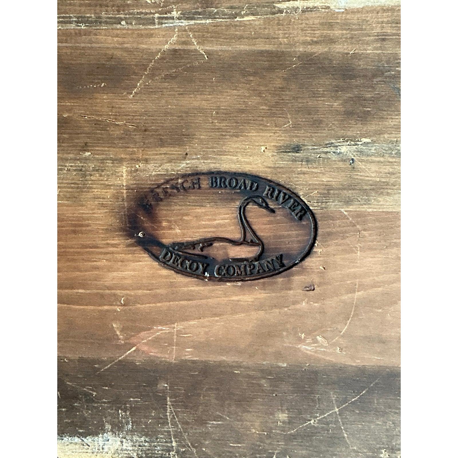 Legno Esca di cigno vintage a grandezza naturale Boho in vendita