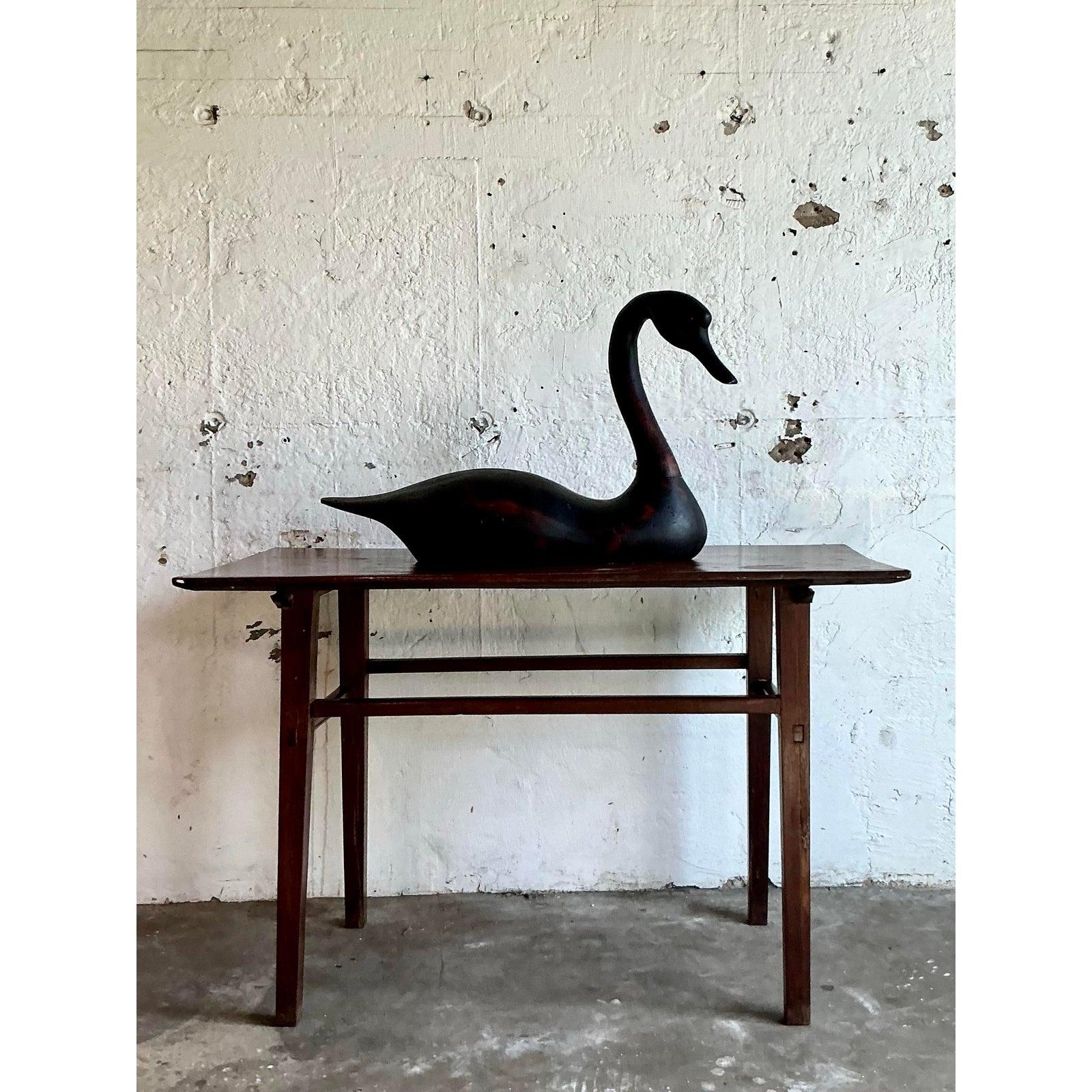 Esca di cigno vintage a grandezza naturale Boho in vendita 2