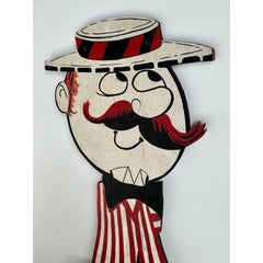 Vintage Boho Life Size Wooden Character Sign