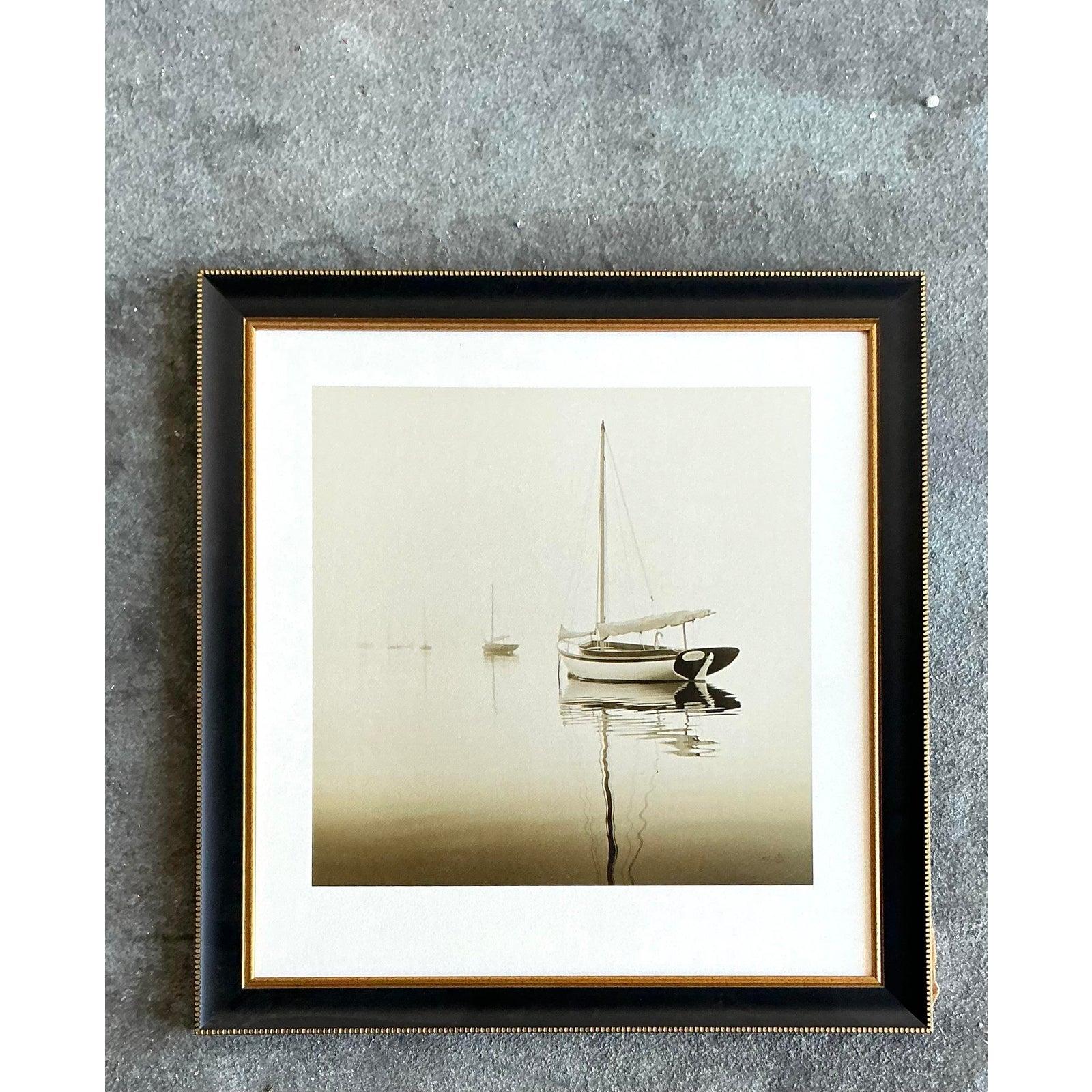 XX secolo Foto d'epoca di Michael Kahn con barca a vela in edizione limitata Boho in vendita