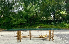 Vintage Boho Lotus Coffee Table After Silas Seandel