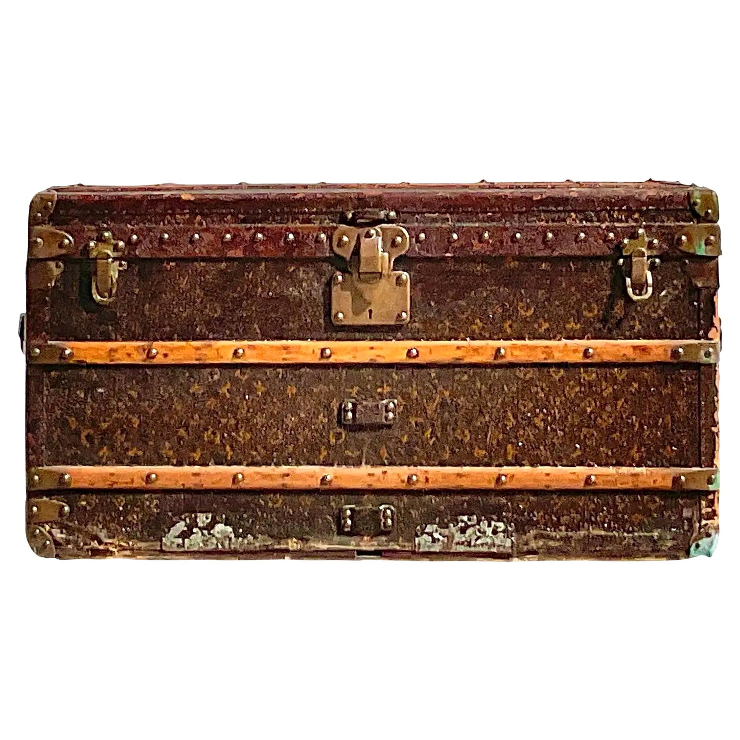 Malle à vapeur Louis Vuitton vintage bohème