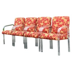 Vintage Boho Lucite Dining Chairs After Leon Russell - Set of 4 Vintage Boho Lucite Dining Chairs After Leon Russell - Set of 4