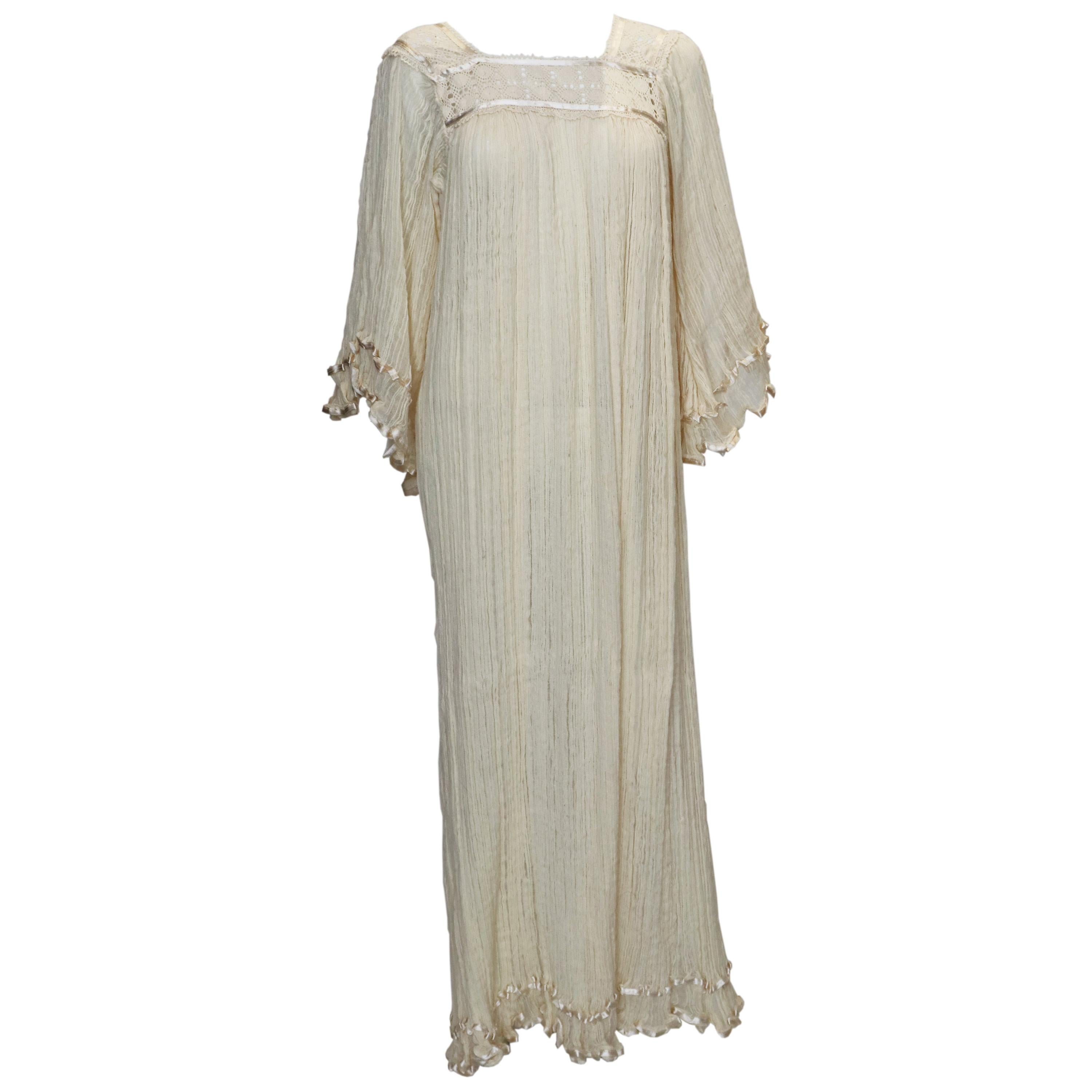 Vintage Boho Luxury Evening Gown