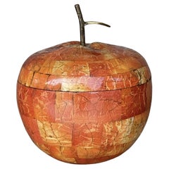 Caja con tapa de manzana de piedra teselada Vintage Boho Maitland Smith