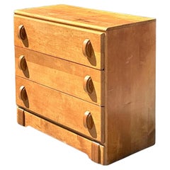 Vintage Boho Maple Chest of Drawers