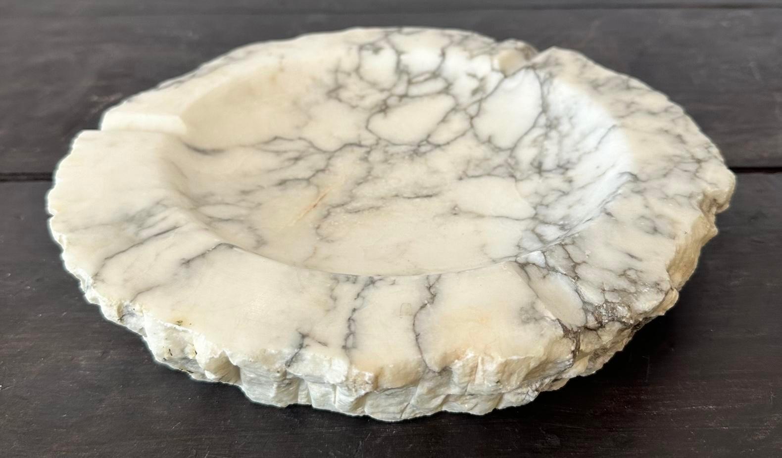 North American Vintage Boho Marble Ashtray