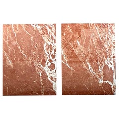 Vintage Boho Marble Pedestals - a Pair