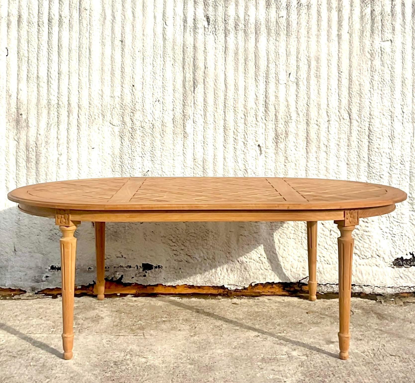 Table de salle à manger de jardin Boho Massant vintage en vente 3