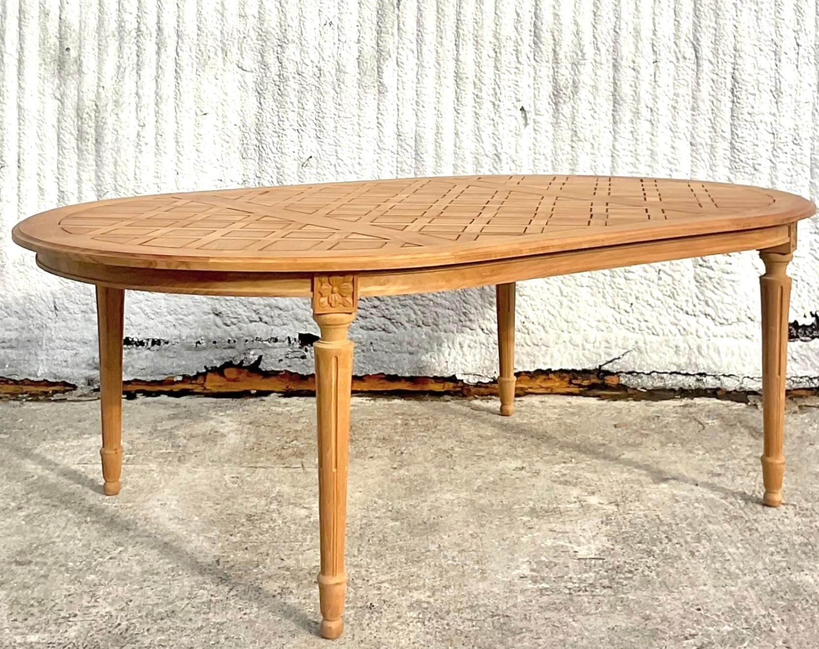 Table de salle à manger de jardin Boho Massant vintage en vente 5