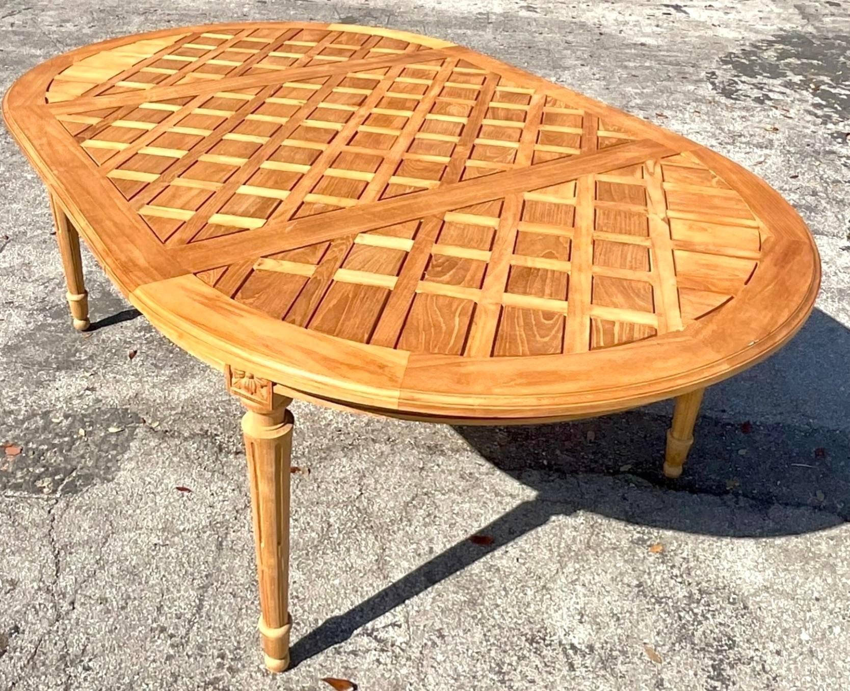 Table de salle à manger de jardin Boho Massant vintage en vente 1
