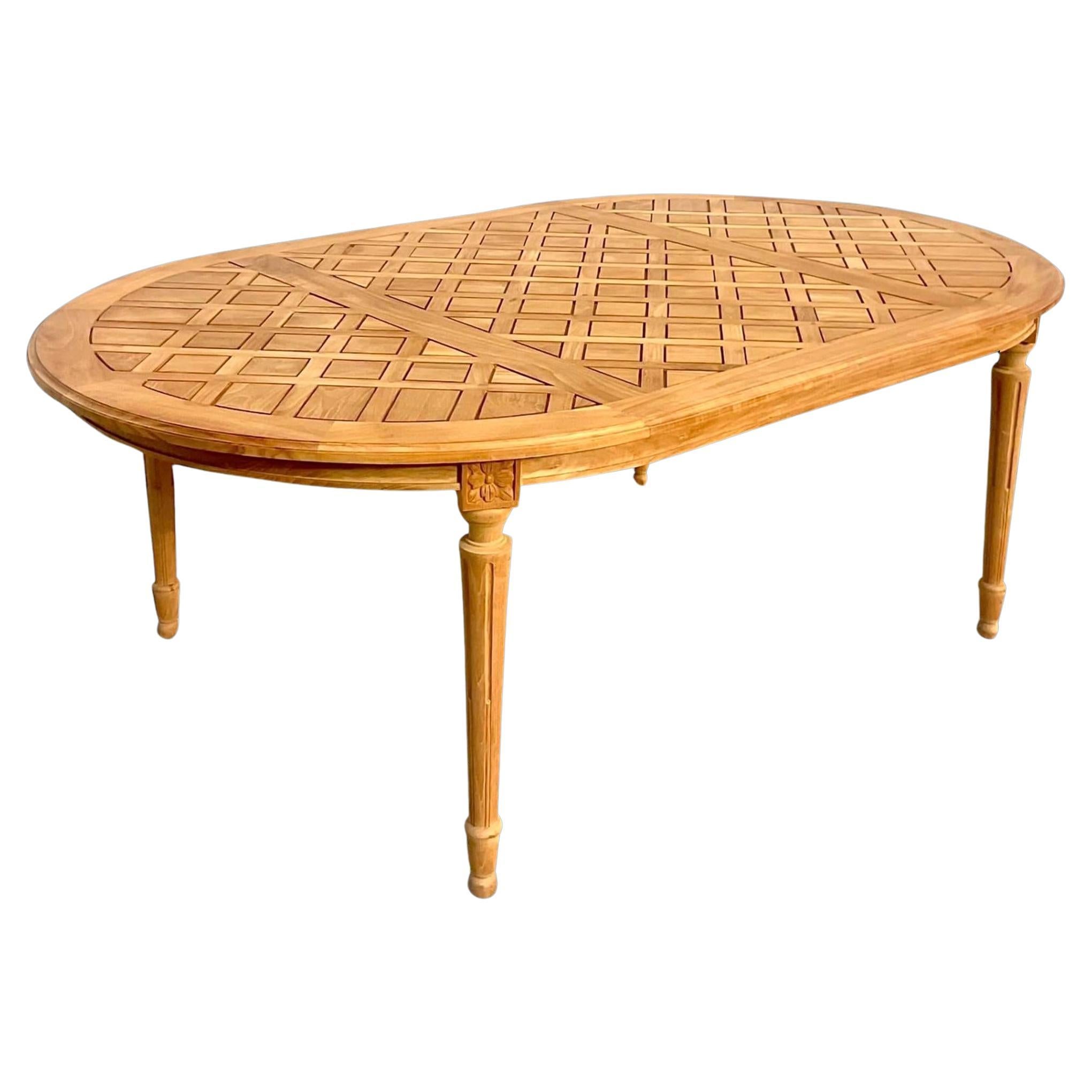 Table de salle à manger de jardin Boho Massant vintage
