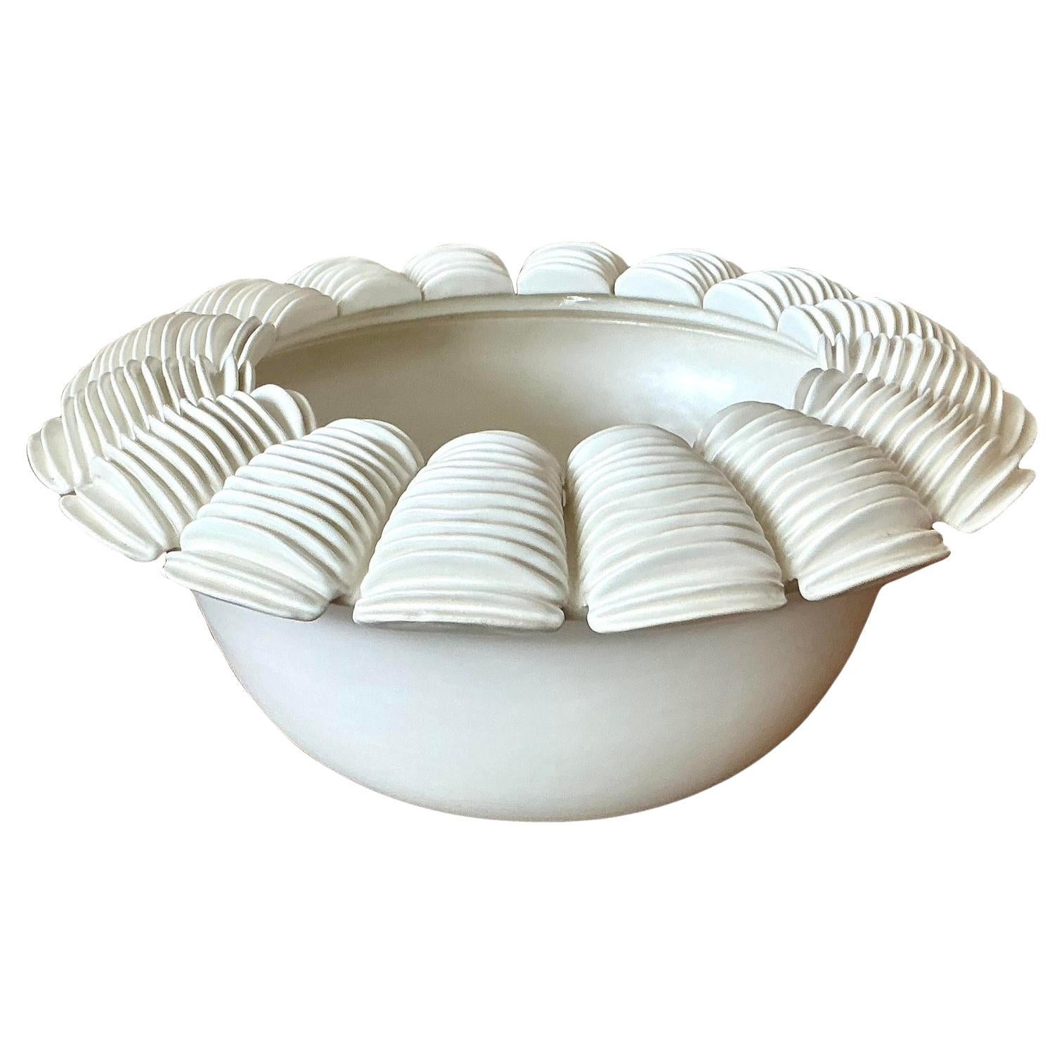 Vintage Boho Matte Ceramic Bowl
