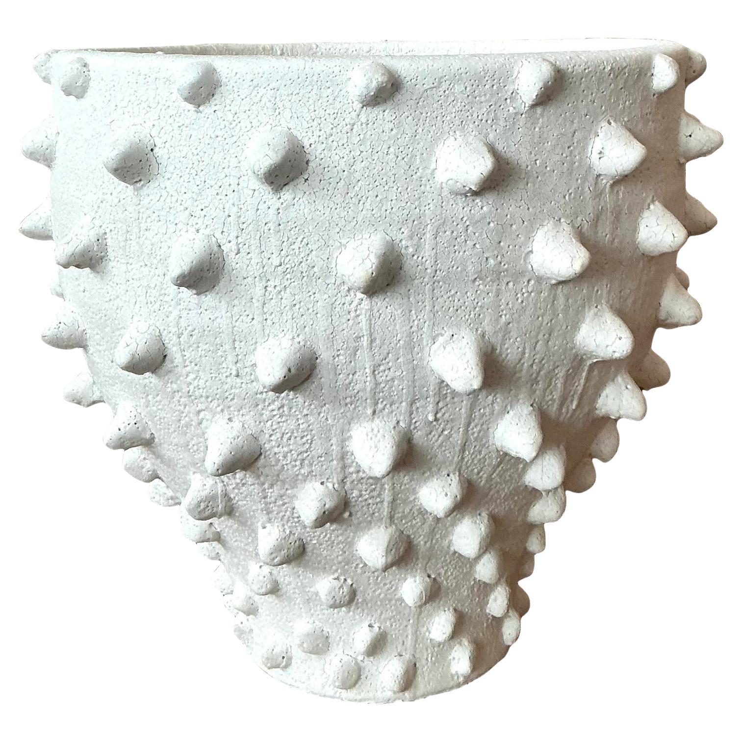 Vintage Boho Matte Ceramic Spiked Bowl