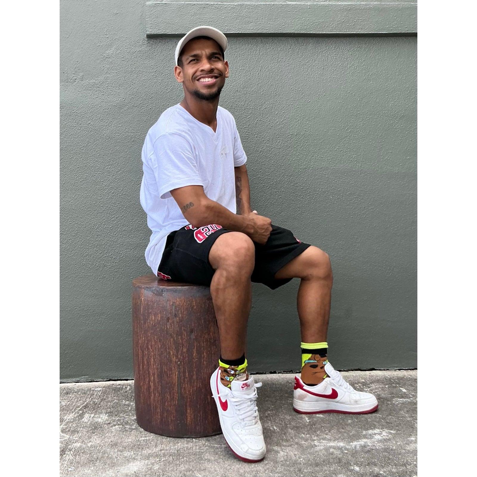 20ième siècle Vintage Boho Matte Glaze Low Stool en vente