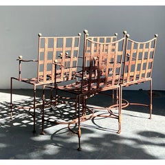 Vintage Boho Maurizio Tempestini for Salterini “Amalfi” Dining Chairs - Set of 4