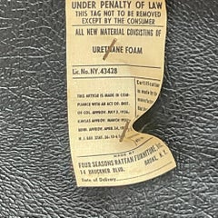 Vintage Boho McGuire for Four Seasons Lucite and Rattan Bar Stools - a Pair