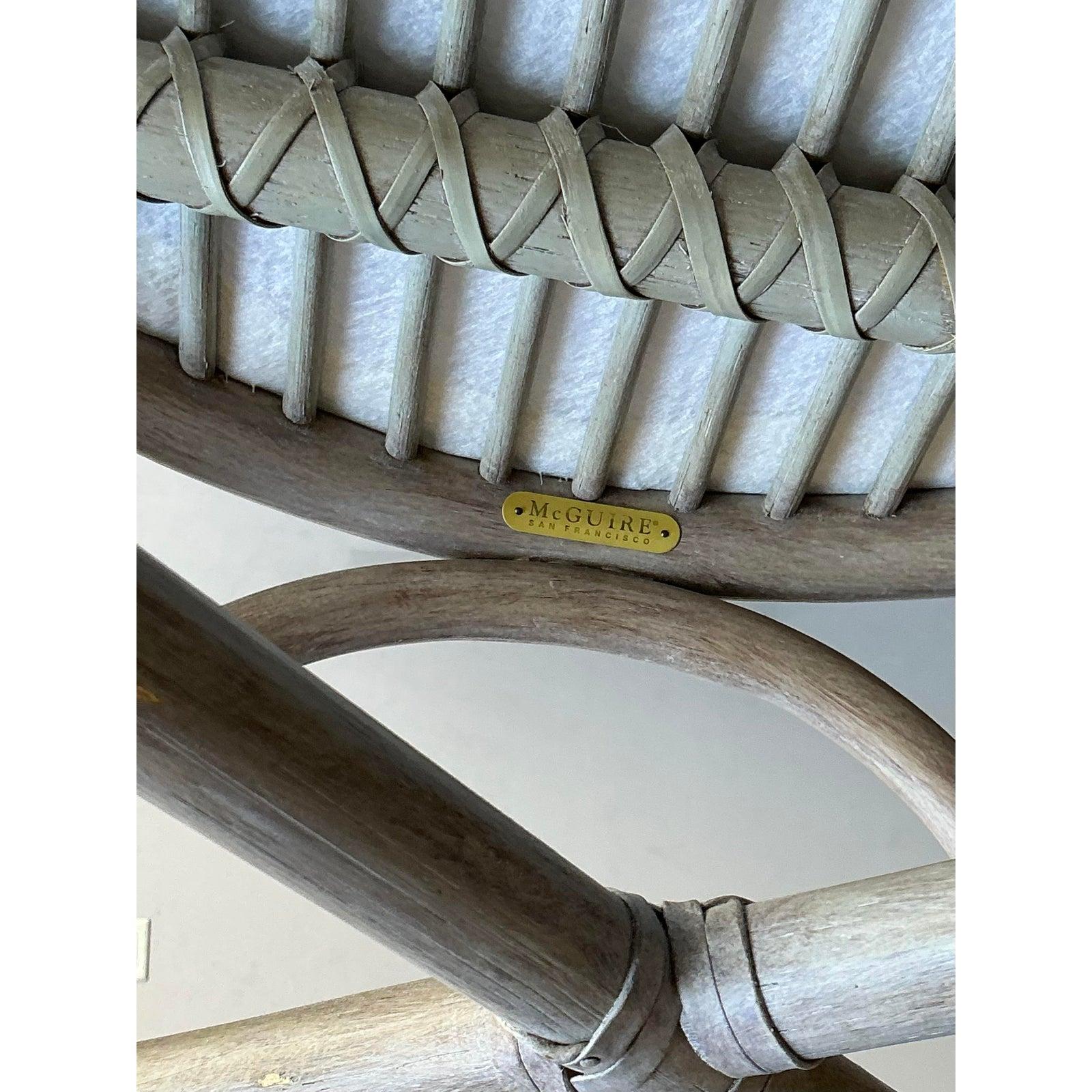 Sedie da pranzo Boho McGuire in rattan - Set di 6 In condizioni buone in vendita a West Palm Beach, FL