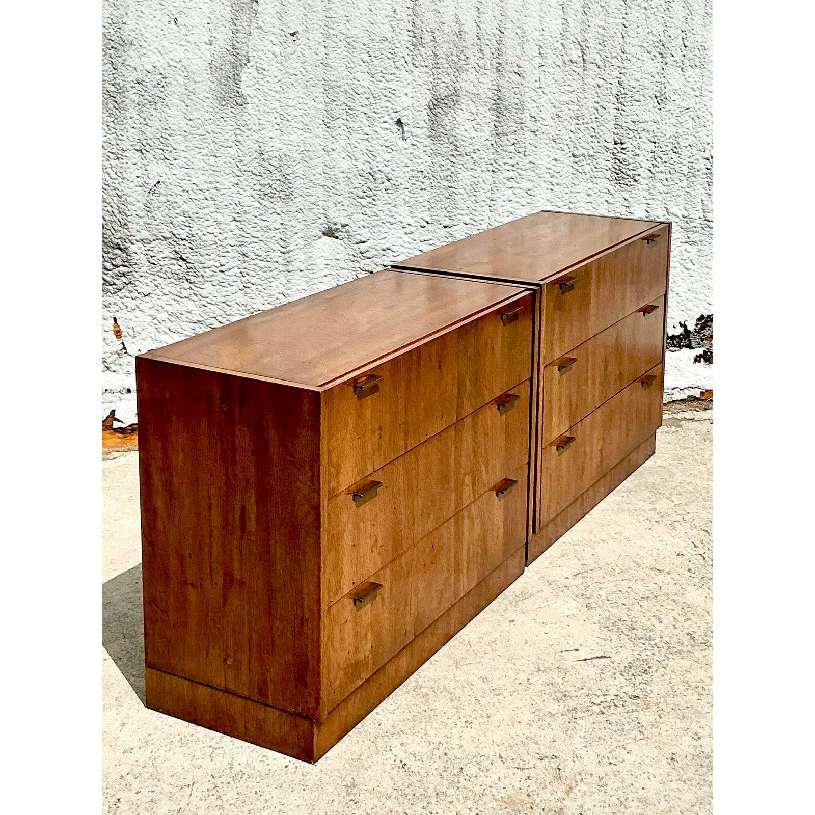 Americano Cassettiera Boho MCM d'epoca - Una coppia in vendita