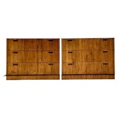Vintage Boho MCM Chest of Drawers - A Pair