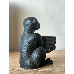 Vintage Boho Metal Monkey