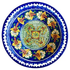Vintage Boho Mexican Hand Painted Bowl