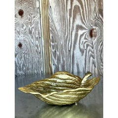 Vintage Boho Michael Aram Leaf Bowl