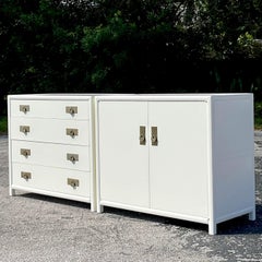 Vintage Boho Michael Taylor for Baker Chests - a Pair