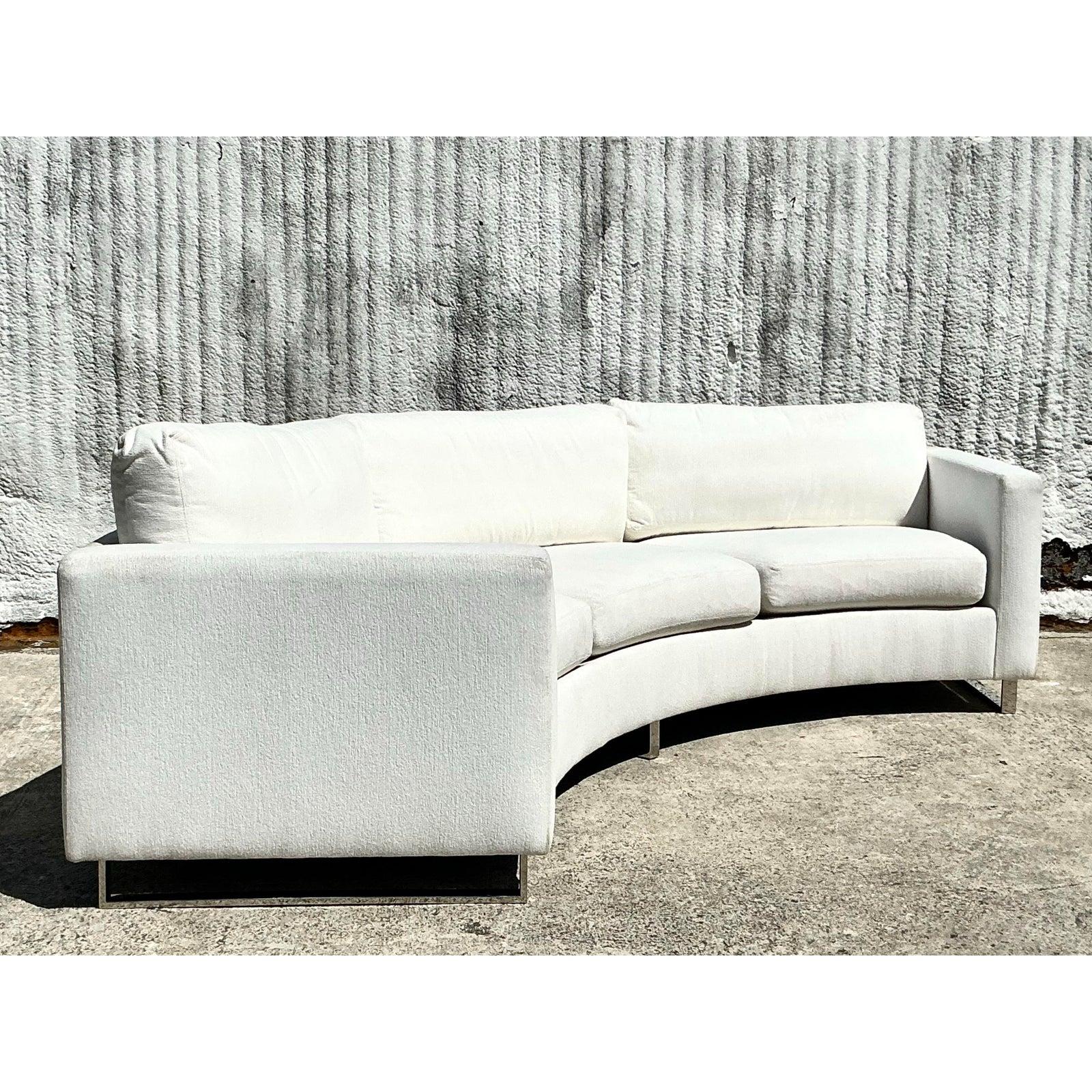 Sofá angular Vintage Boho Milo Baughman para Thayer Coggin Estadounidense en venta