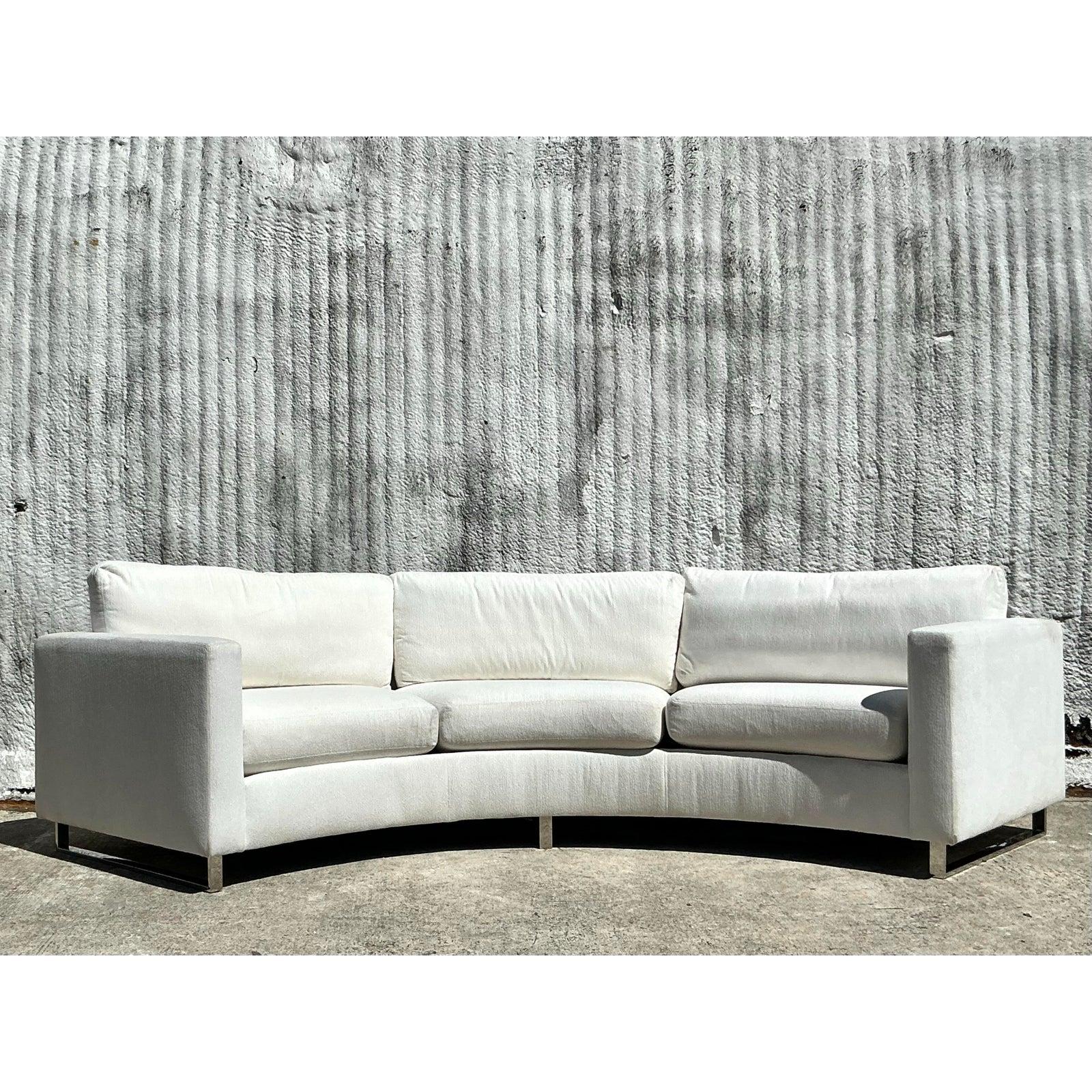 Sofá angular Vintage Boho Milo Baughman para Thayer Coggin en Bueno estado para la venta en west palm beach, FL