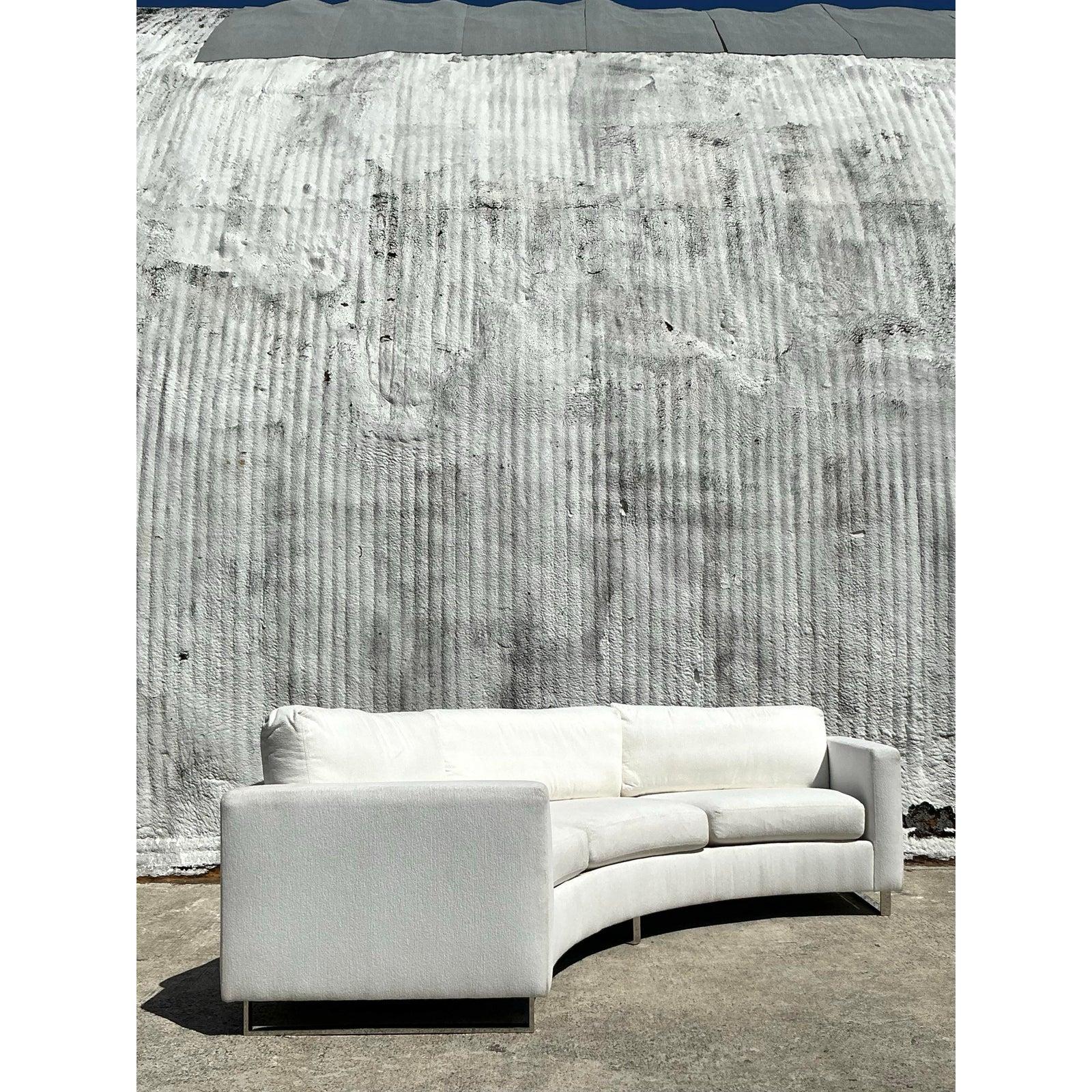 Sofá angular Vintage Boho Milo Baughman para Thayer Coggin siglo XX en venta