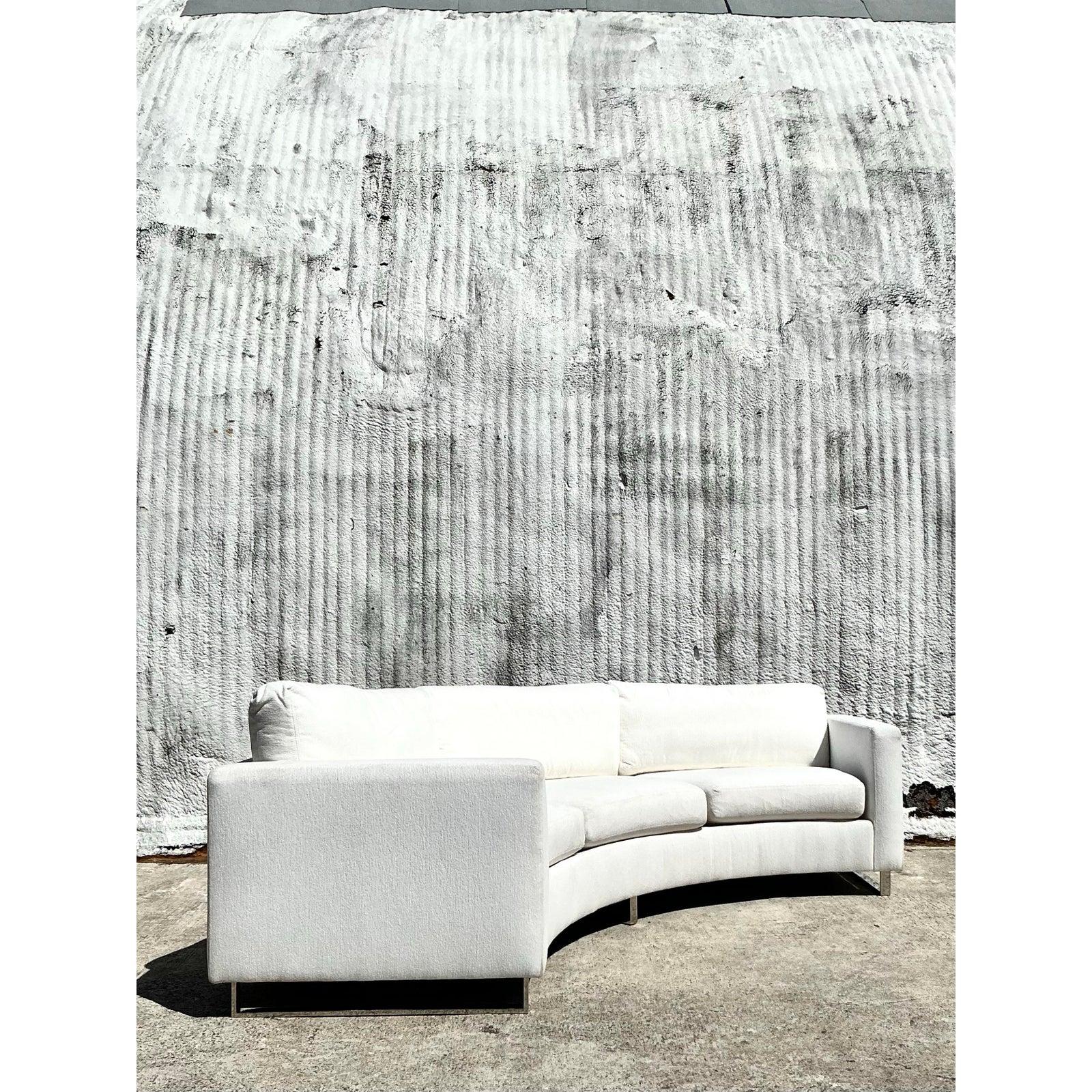Sofá angular Vintage Boho Milo Baughman para Thayer Coggin en venta 1