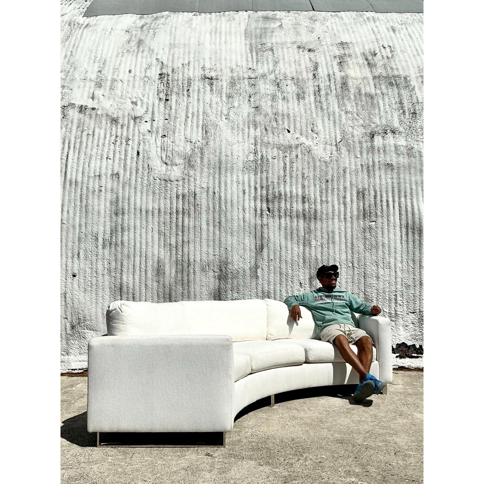 Sofá angular Vintage Boho Milo Baughman para Thayer Coggin en venta 2