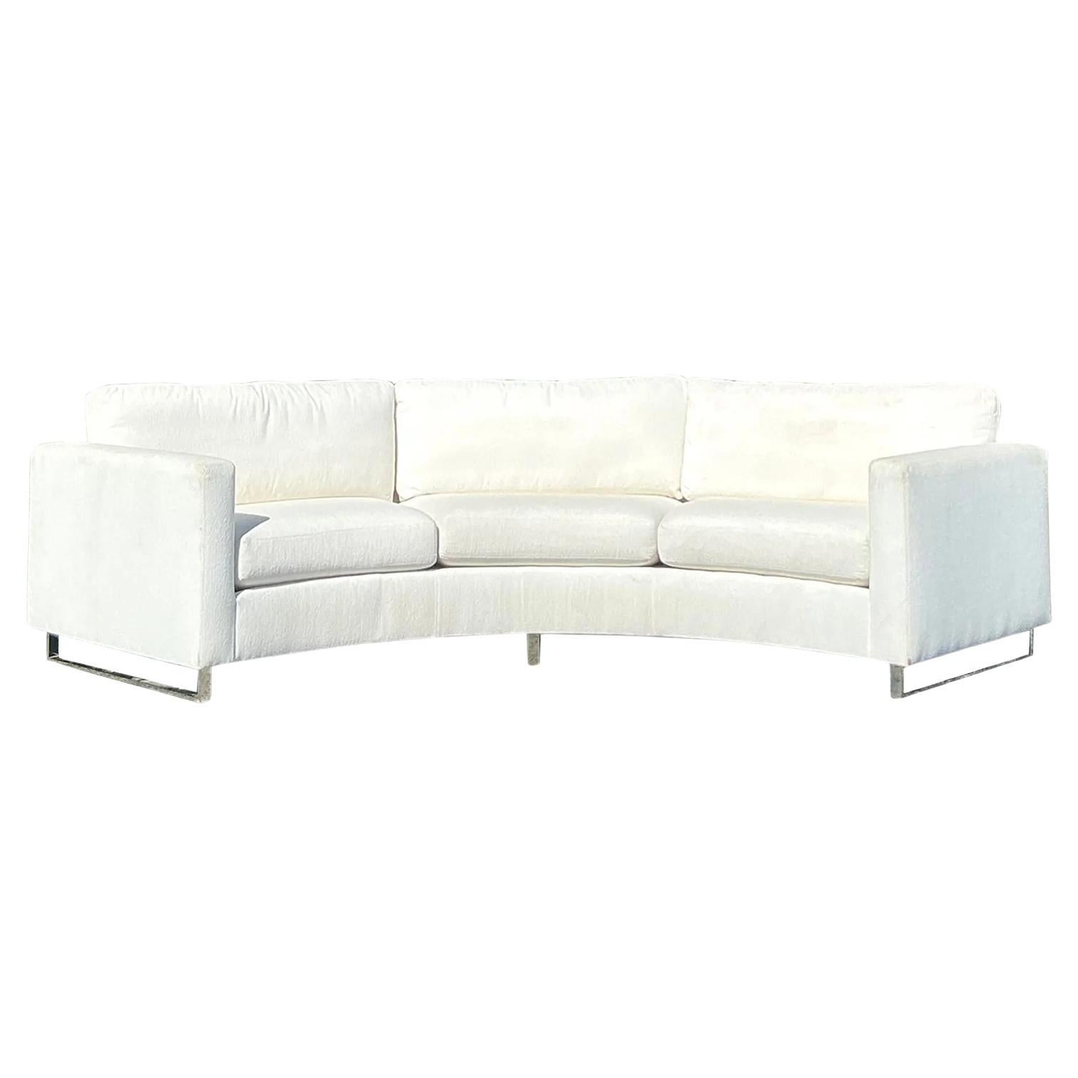 Vintage Boho Milo Baughman for Thayer Coggin Angled Sofa