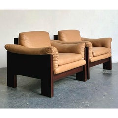 Vintage Boho Milo Baughman for Thayer Coggin Case Lounge Chairs - A Pair